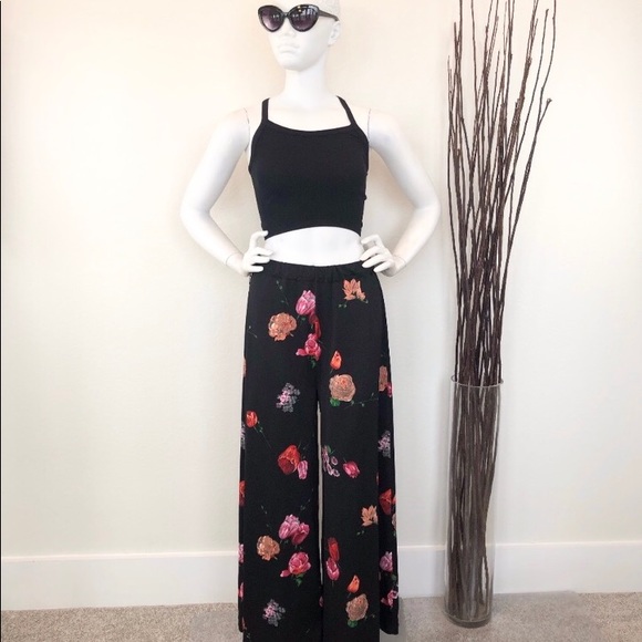 Style-Aire | Vintage Floral Palazzo Pants - Picture 1 of 8